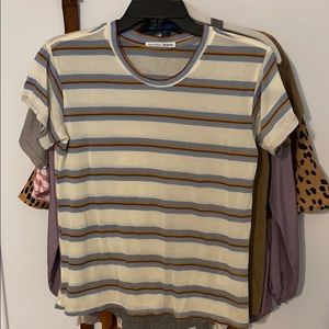 Reformation stripe tshirt